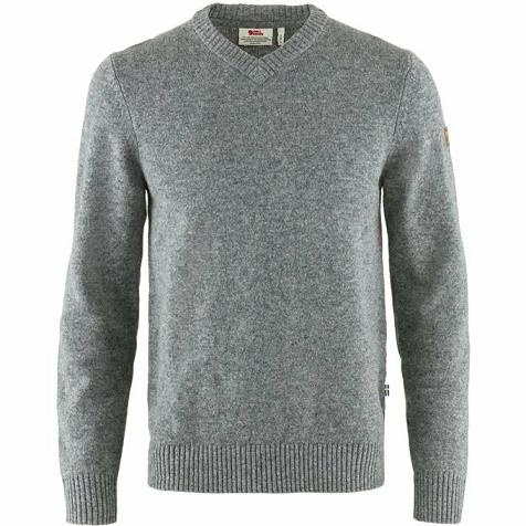 Fjallraven Övik Sweater Grey Singapore For Men (SG-743393)